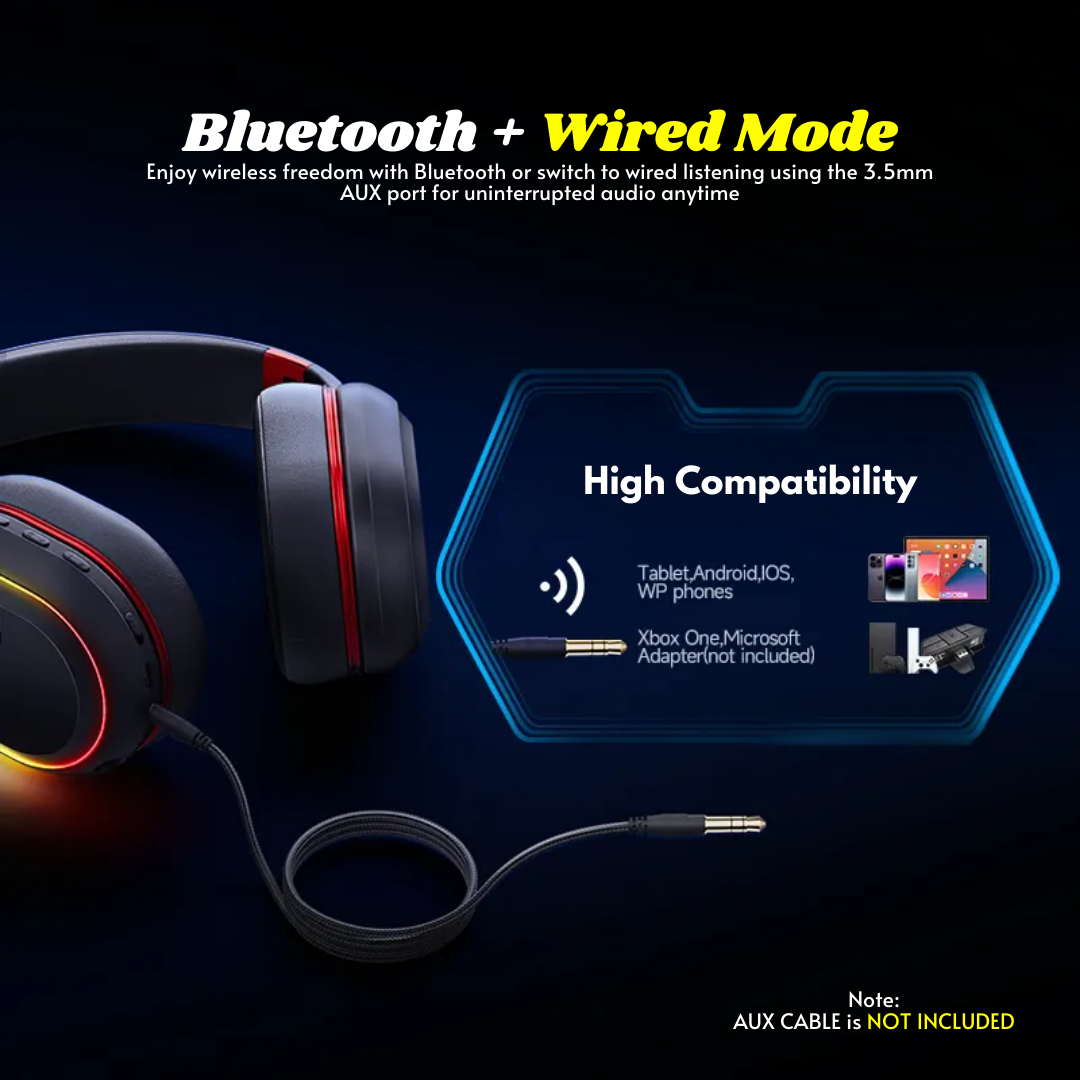 RGB Bluetooth Headphones