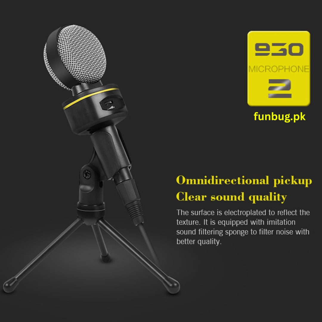 FunBug SF930 Budget Condenser Microphone with Stand