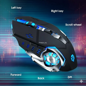 Skylion Rgb Wired Gaming Mouse - Black & White