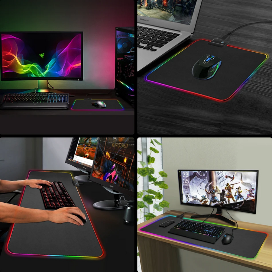XXL RGB Gaming MousePad - (800×300×4mm) – FunBug RGB gaming mousepad in Pakistan