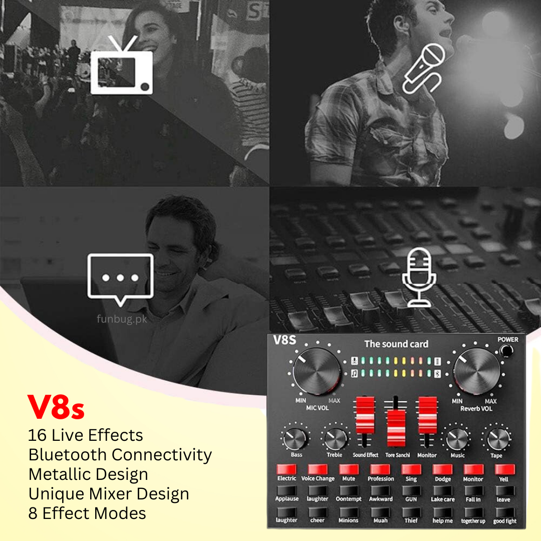 Original BM800 Condenser Microphone Kit with Upgraded V10 Sound Card