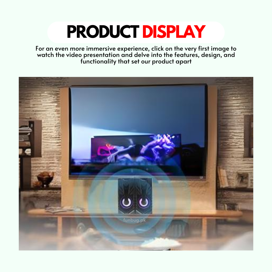 Wired Wooden Speakers