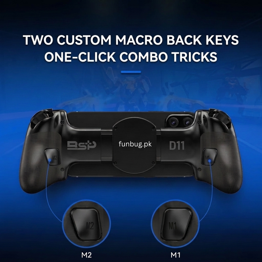 BSP D11 Bluetooth Gaming Controller for Mobile, Tablet, PC & Switch – FunBug gaming controller in Pakistan