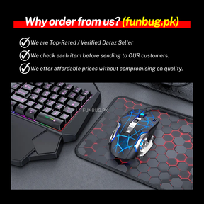 Skylion Rgb Wired Gaming Mouse - Black & White