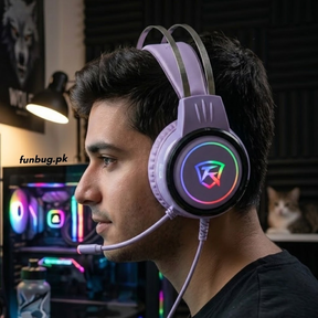 XOX T9 Lavender Rgb Gaming Headphones
