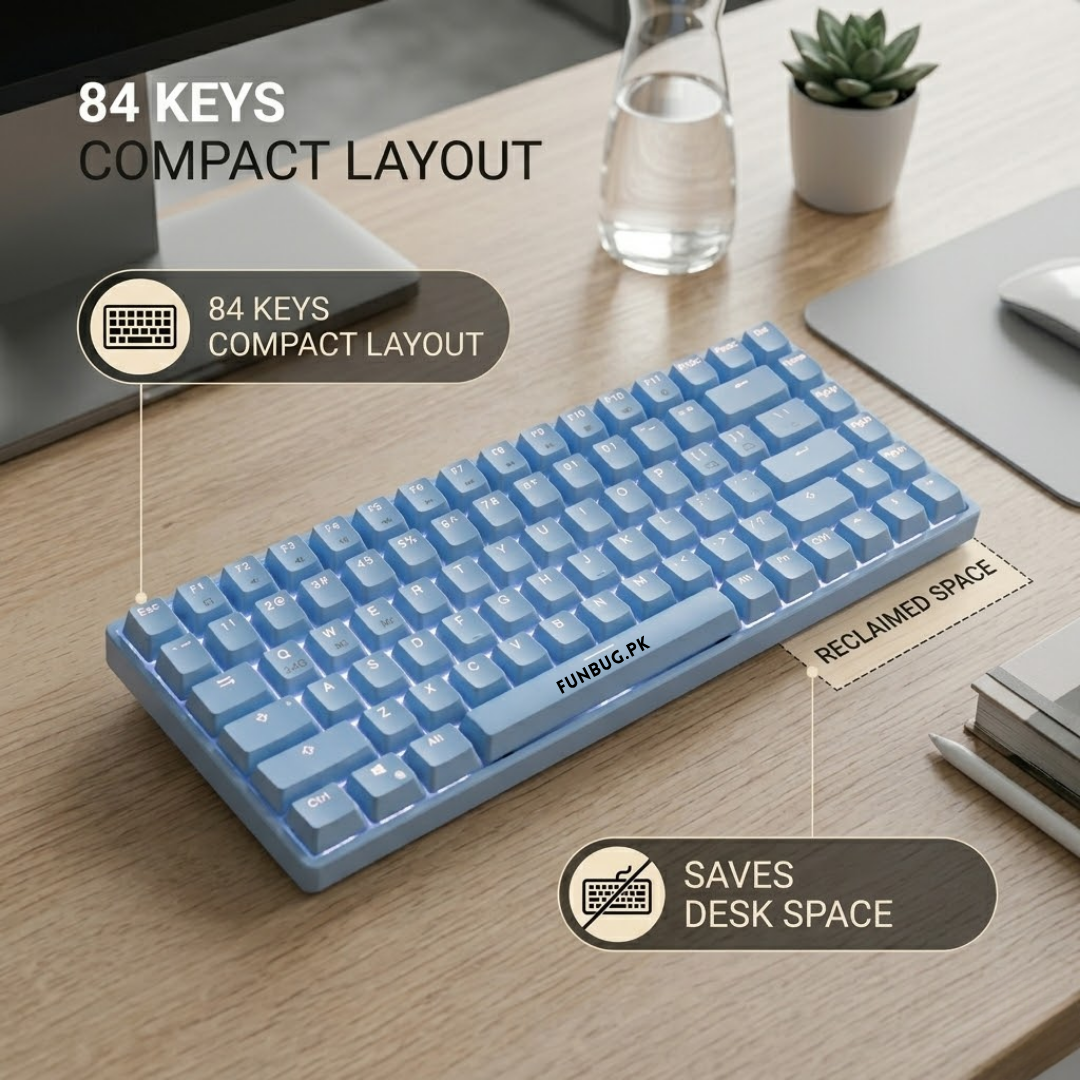 WL84 Tri-Mode Wireless Mechanical Gaming Keyboard