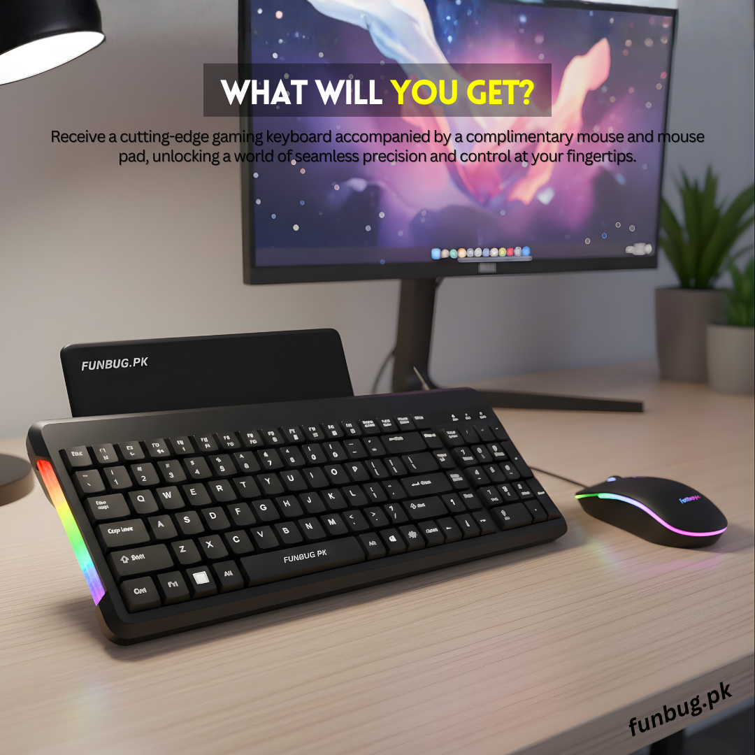 J209 Gaming Keyboard & Mouse - Mint Green
