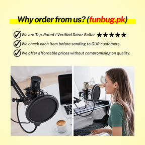 Original BM800 Condenser Microphone Kit with Upgraded V10 Sound Card