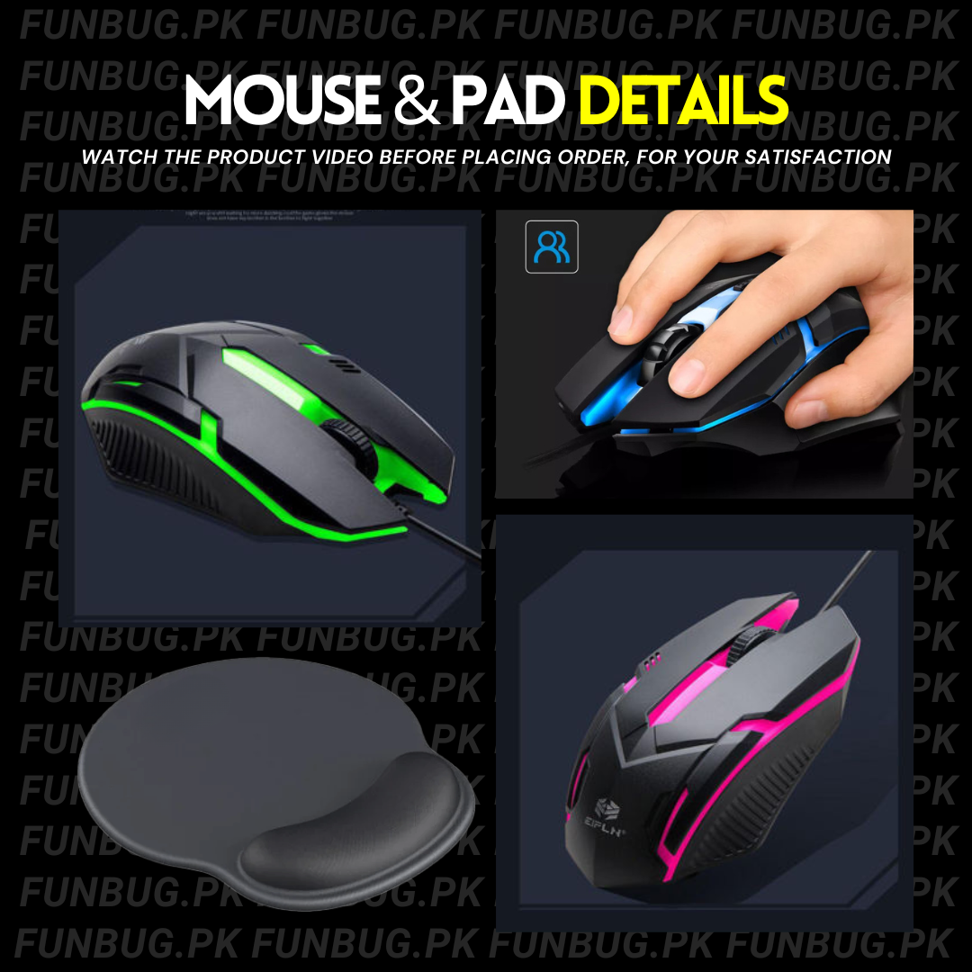 3in1 Gaming Keyboard & Mouse Combo + MousePad