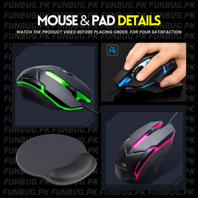 3in1 Gaming Keyboard & Mouse Combo + MousePad