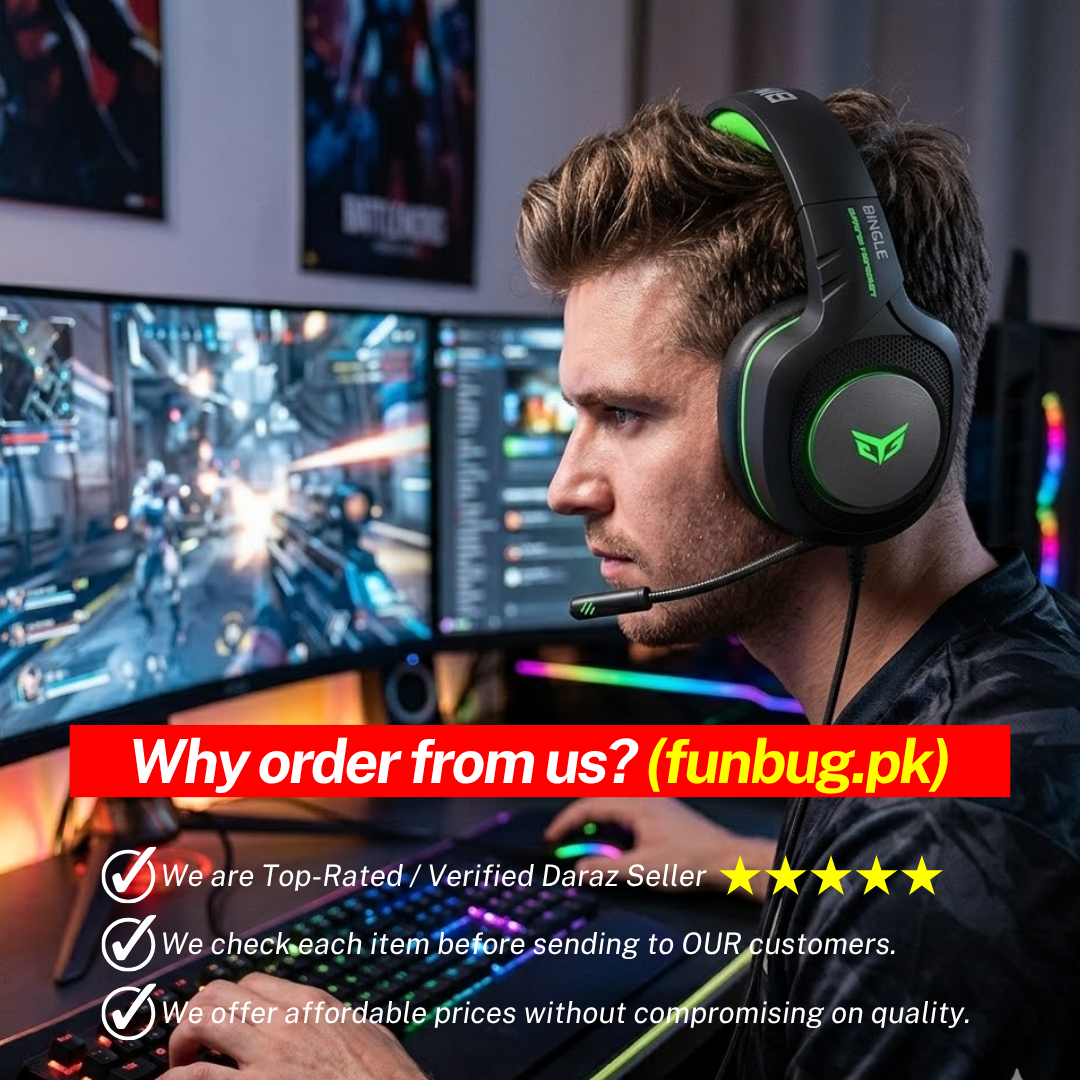 Professional Wired Gaming Headphones - Bingle G51