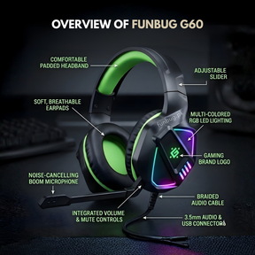 Defender G60 Wired Rgb Gaming Headset