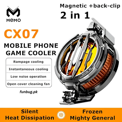 MEMO CX07 2-in-1 magnetic and back-clip mobile game cooler – FunBug in Pakistan