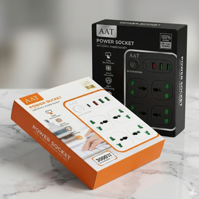 2500W Power Socket Extension with USB & Type-C Ports