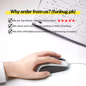GK Optical Wired Gaming Mouse - White