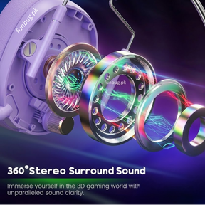 XOX T9 Lavender Rgb Gaming Headphones