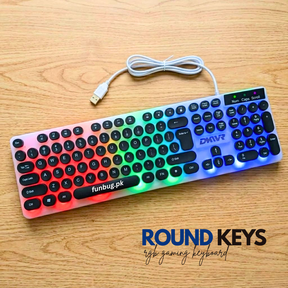 DKWR Retro Gaming Keyboard & Mouse Combo