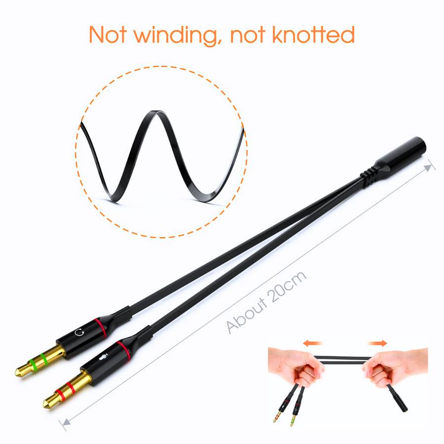 3.5mm Audio Splitter | Connector for Headsets – FunBug audio splitter in Pakistan