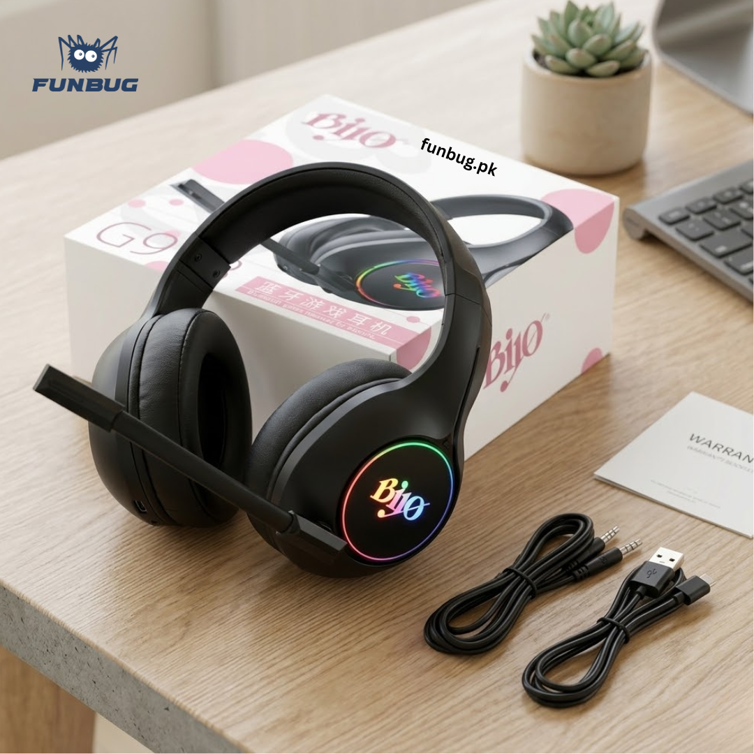 Bijo G918 Wireless + Wired Rgb Gaming Headset
