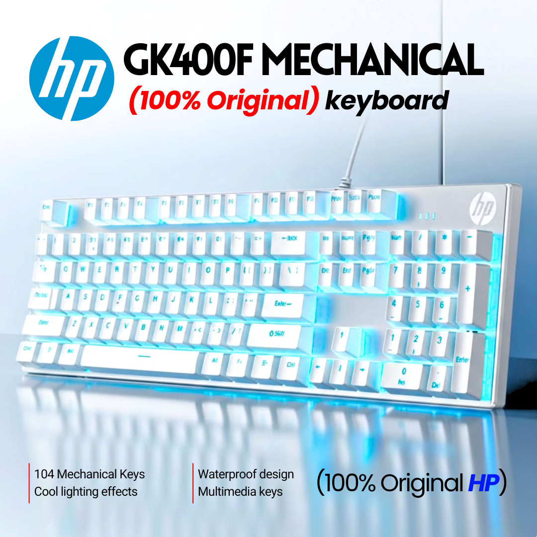 HP GK400F Mechanical Gaming Keyboard - White