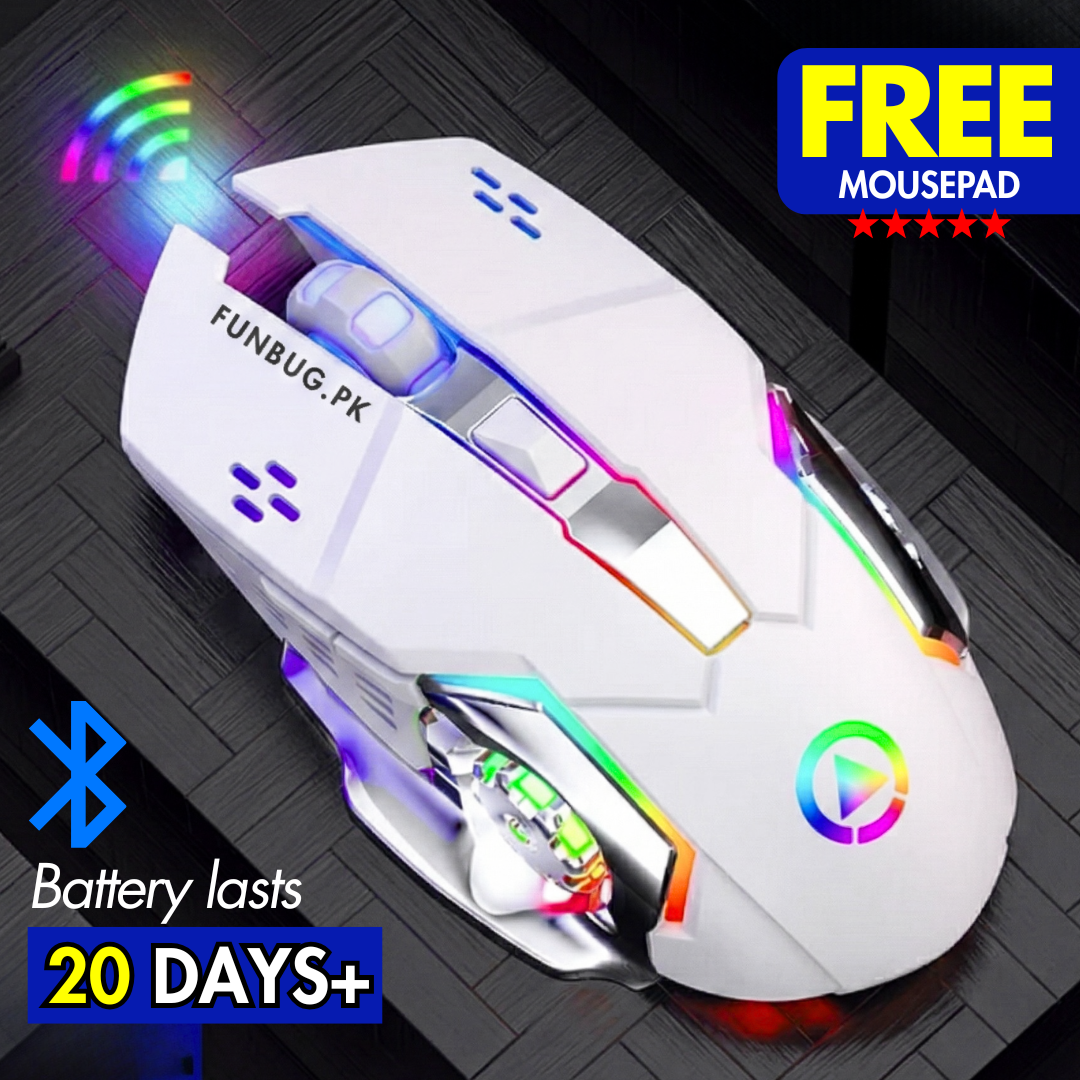 Rechargeable Wireless Mouse - 600mAh, 6 Buttons, 3200DPI