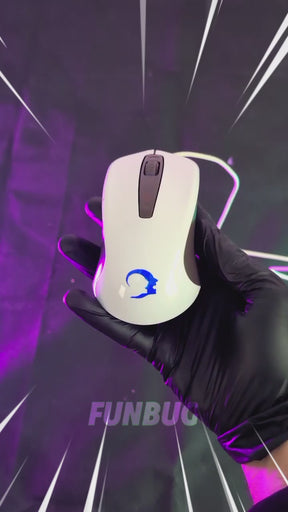 GK Optical Wired Gaming Mouse - White