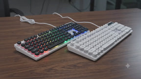Original Retro Round Key RGB Gaming Keyboard