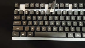 DUO Colored Rgb Gaming Keyboard - Black & White