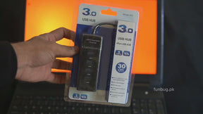 4-Port SuperSpeed USB 3.0 Hub for PC, Laptops